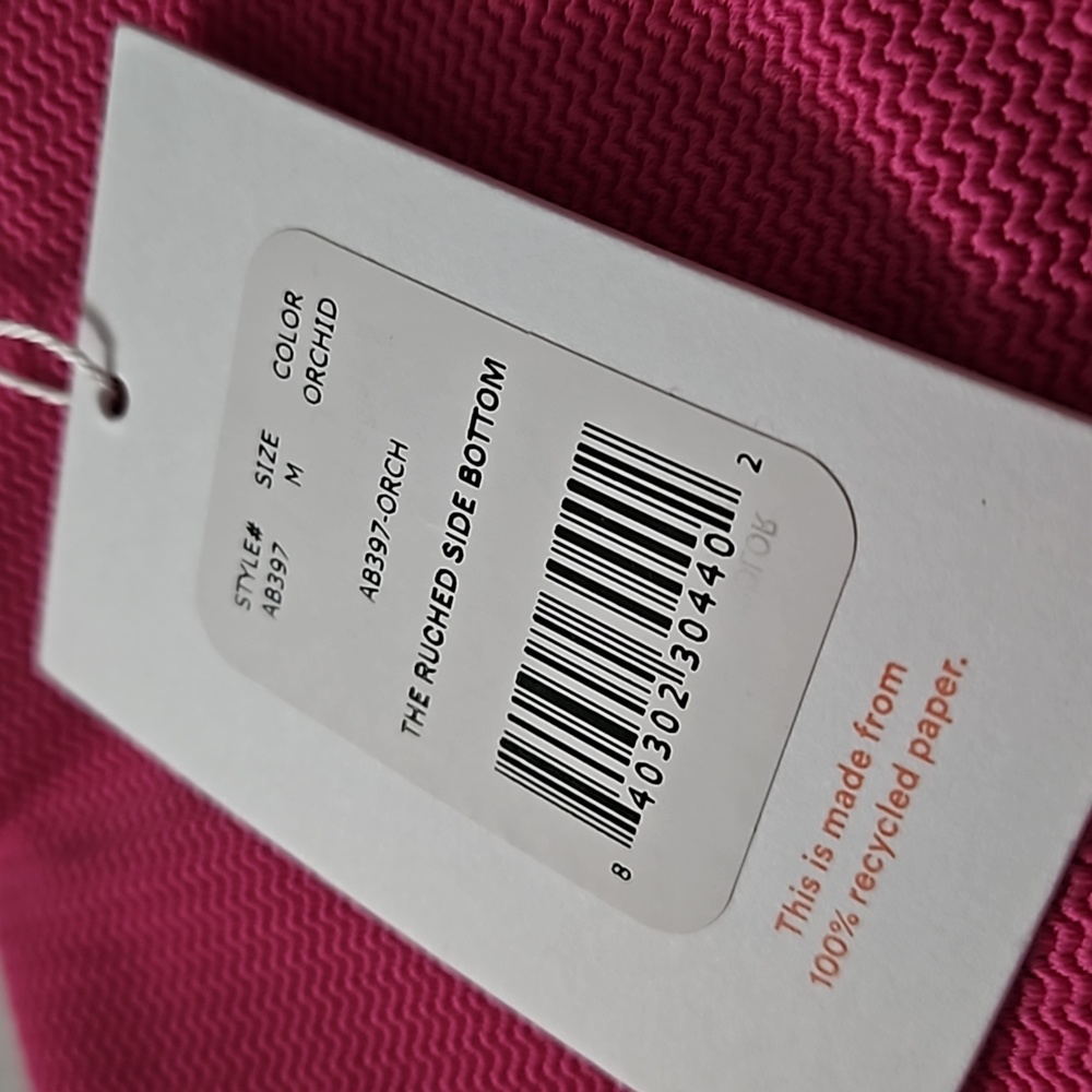 *NWT* Andie The Ruched Side Bottom - Picture 7 of 9
